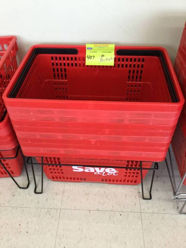 lot 407 image: Shopping Baskets