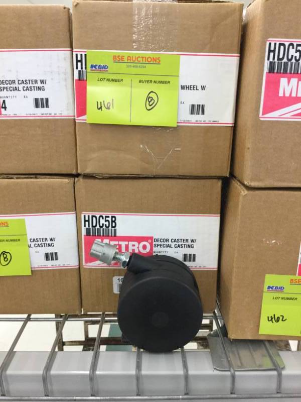 lot 461 image: Casters for Metro Wire Shelving