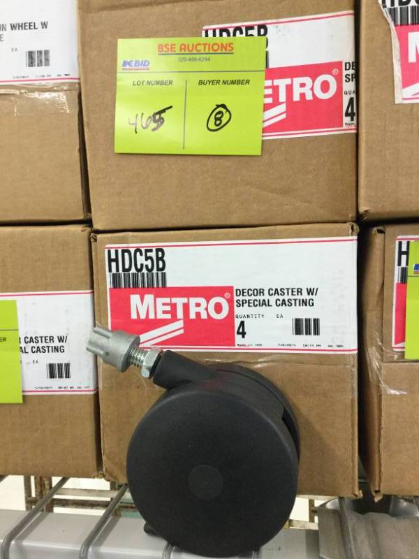 lot 465 image: Casters for Metro Wire Shelving