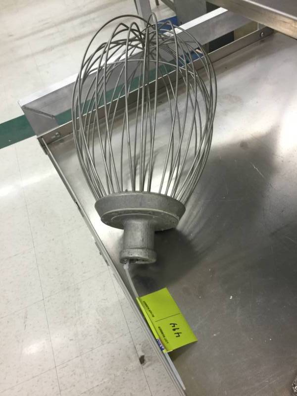 lot 494 image: 80 Qt Planetary Mixer Whisk