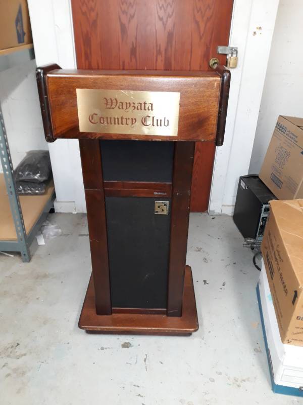 Podium 22 Inches Wide x 22 Inches Deep x 42 Inches Tall