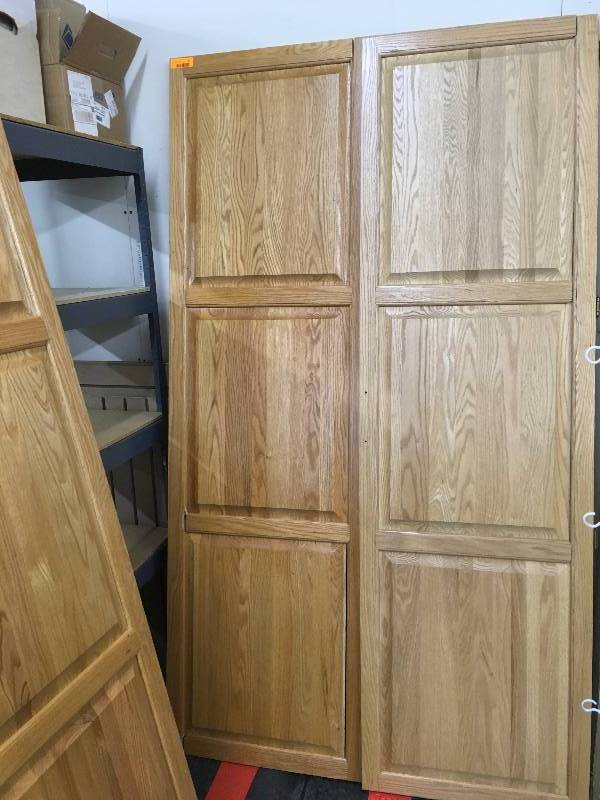 lot 12 image: Two Wooden Cabinet Doors