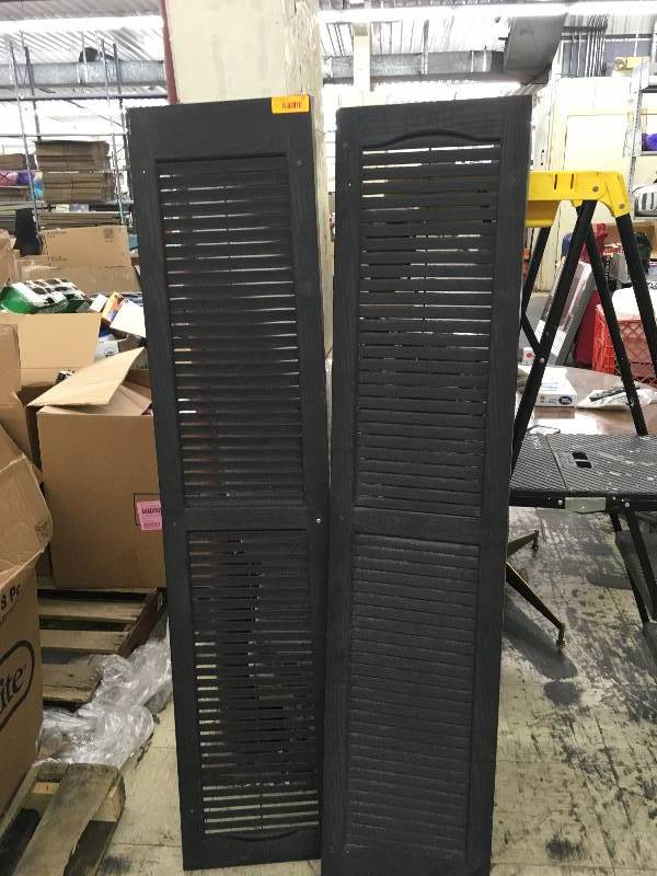 lot 57 image: Two Black Window Shudders