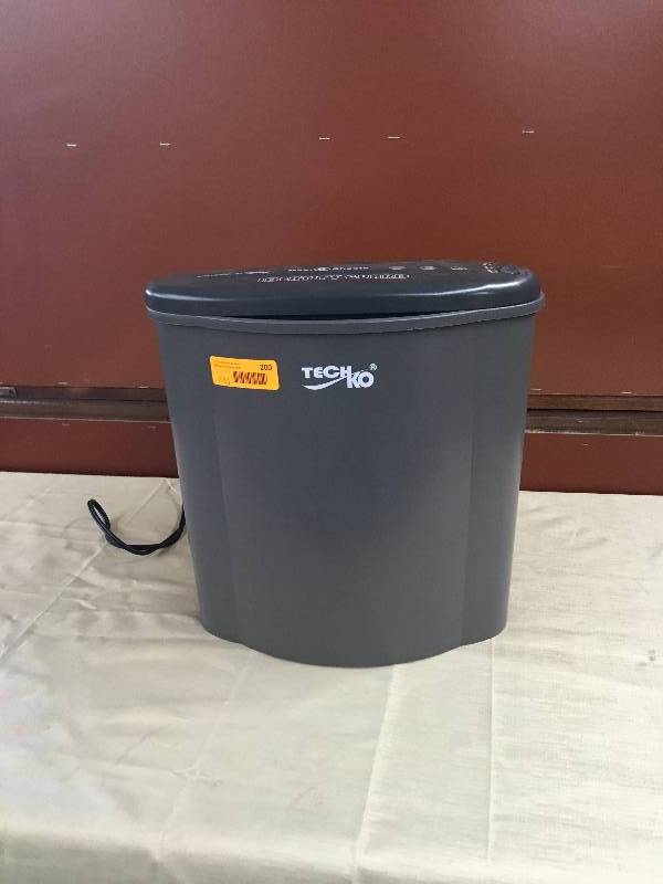 lot 200 image: TechKo Paper Shredder