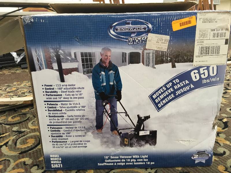 lot 210 image: Snow Joe Ultra, Retail $189.99