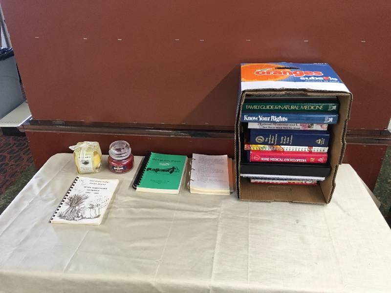 lot 214 image: Candles, Cook Books, & Medical Books