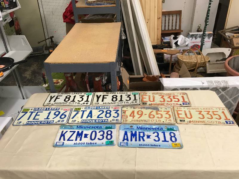 lot 63 image: Minnesota License Plates