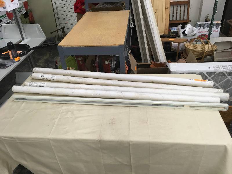 lot 84 image: Four 4 Ft. White Track For 3- Wire Track Lighting System