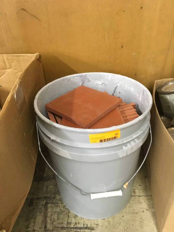 lot 92 image: Bucket Full Of Tiles