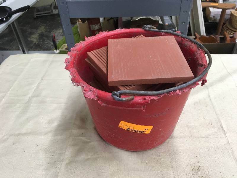 lot 93 image: Bucket Full Of Tiles