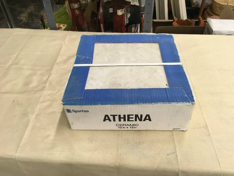 lot 100 image: 15 Athena Gray 12X12 Tiles