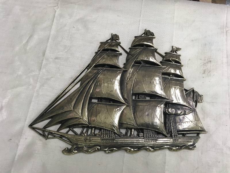 lot 105 image: Ship Wall Hanging