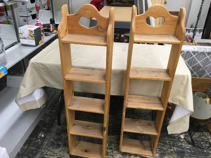 lot 109 image: Two Wooden Shelves
