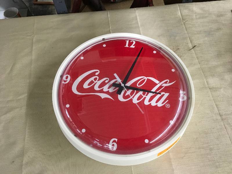 lot 119 image: Coca- Cola Clock