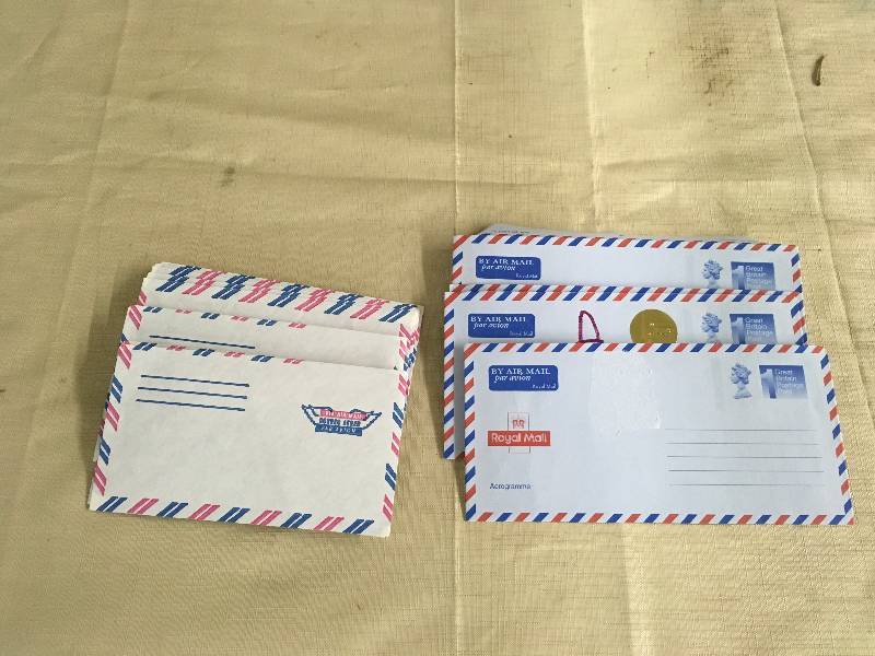 lot 132 image: Aerogrammes Post Paid To Anywhere In The World Envelopes