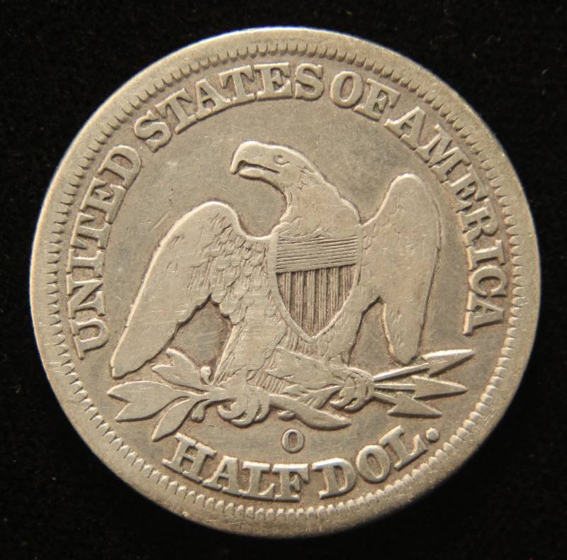 1854-O SEATED LIBERTY HALF DOLLAR