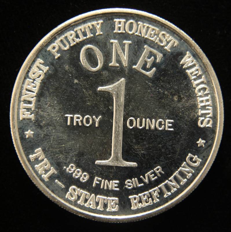1 TROY OZ. .999 FINE SILVER EAGLE-BELL TRADE UNIT