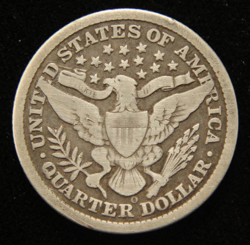 1897-O BARBER SILVER QUARTER BETTER DATE COIN