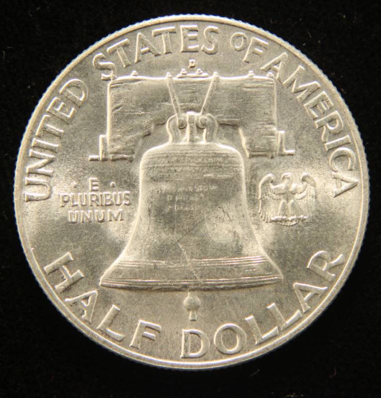 1949-D FRANKLIN SILVER HALF DOLLAR BU-UNC