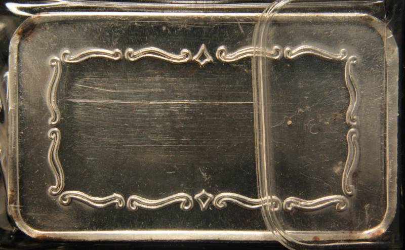 5 TROY OZ. .999 FINE SILVER BAR COVERED WAGON DESIGN