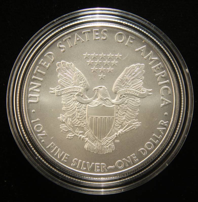 2009 AMERICAN SILVER EAGLE 1 TROY OZ. .999 FINE SILVER IN AIRTITE