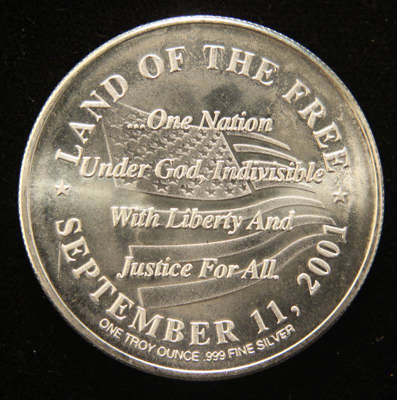 1 TROY OZ. .999 FINE SILVER WORLD TRADE CENTER ROUND