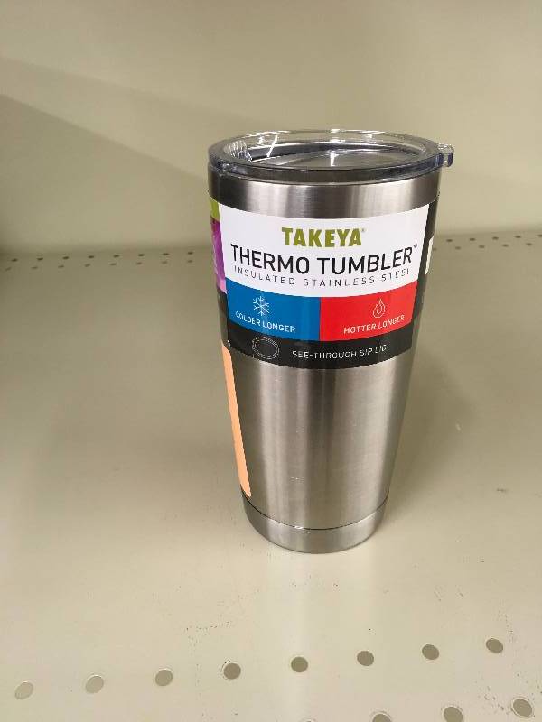 lot 22 image: Takeya Originals 20oz Insulated Stainless Steel Tumbler with Sip Lid, Retail $24.99