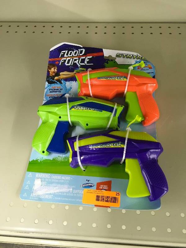 lot 25 image: Swimways Flood Force Surge Water Gun, Retail $17.99