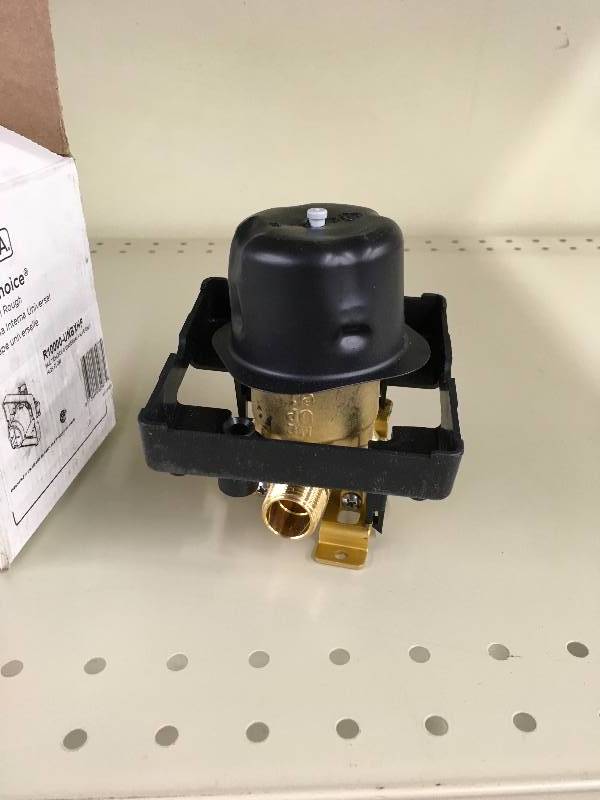lot 70 image: Delta MultiChoice Universal High-Flow Shower Rough - Universal Inlets  Outlets, Retail $60.00