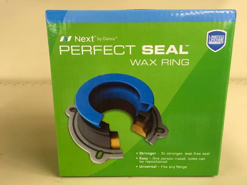 lot 72 image: NEXT by Danco Perfect Seal Toilet Wax Ring, Retail $19.99
