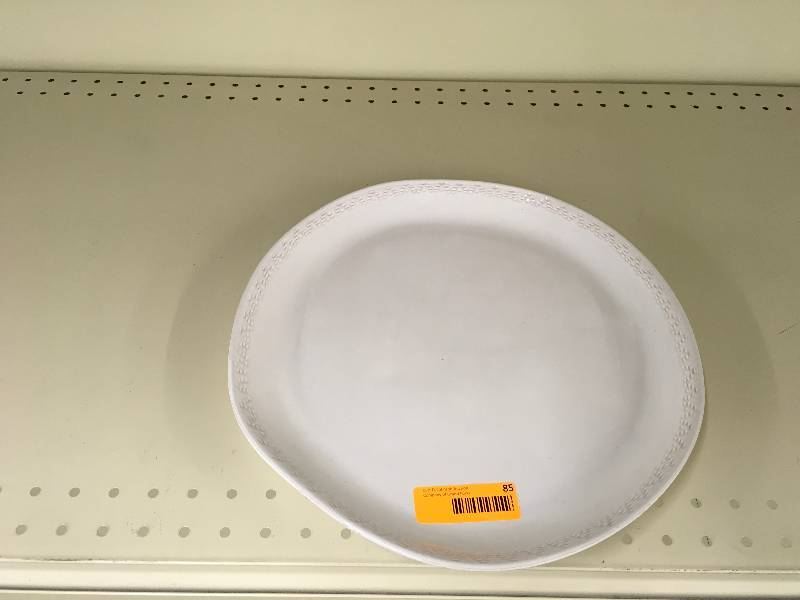 lot 85 image: Hearth & Hand Stoneware Platter, Retail $19.99