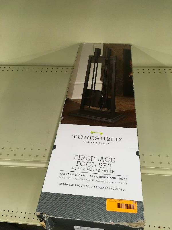 lot 88 image: Threshold Fire Place Tools, Retail $34.99