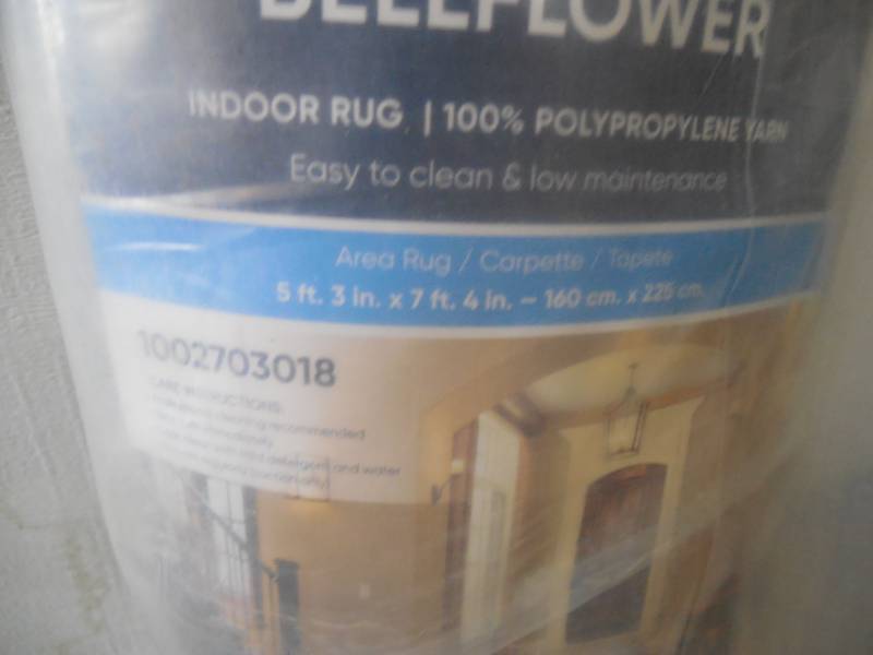 lot 10 image: Home Decorators Collection BellFlower Black 5 ft. x 7 ft. Indoor Area Rug