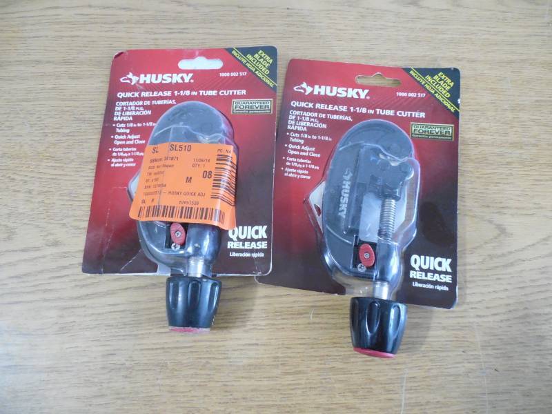 lot 82 image: (2) Husky 1-18 in. Quick-Release Tube Cutter