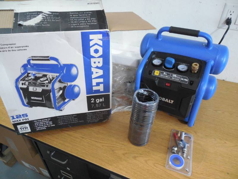 Kobalt 2 store gallon compressor