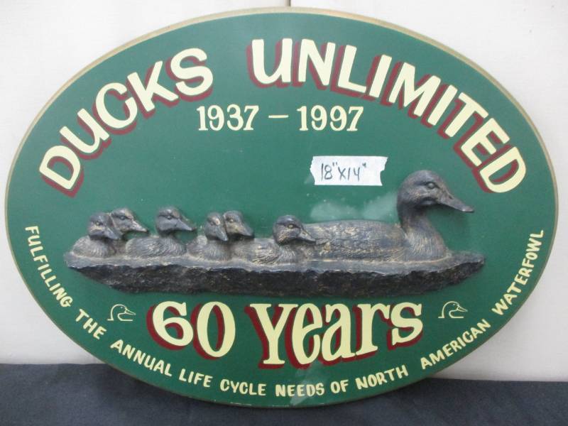lot 2 image: Ducks unlimites 1937-1997  Wall Decoration