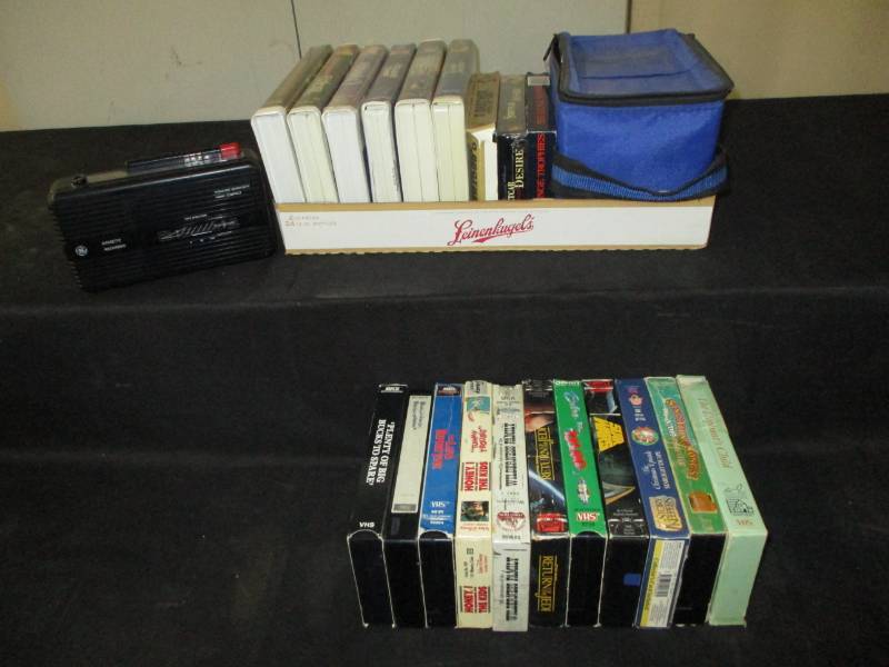 lot 69 image: VHS tapes, cassette playertapes