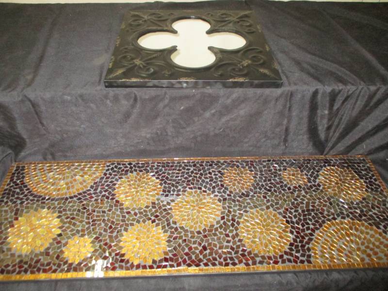 lot 106 image: Home Dcor, mirror and mosaic tile