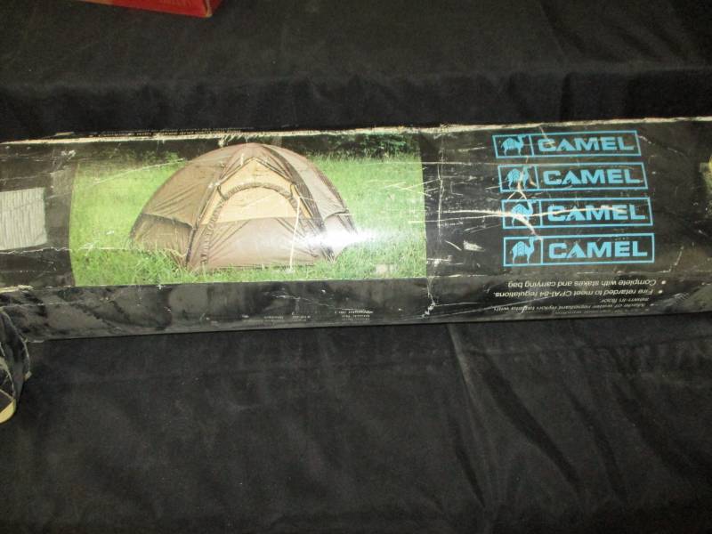 lot 146 image: Hexagon Giant Dome Tent with Fly, Sleeps 3. All Pieces seem to be there.