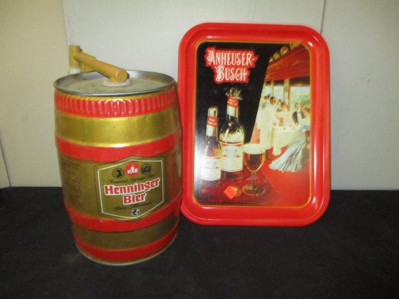 lot 160 image: Henninger Bier and Anheuser-Busch trey