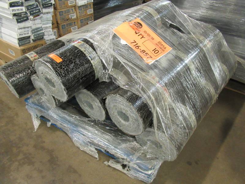 lot 3 image: Pallet of 10 Rolls GAF Tri-Ply 3 ft. x 33 ft. (100 sq. ft.) APP Granular White For Low Slope Roofs, 3688920