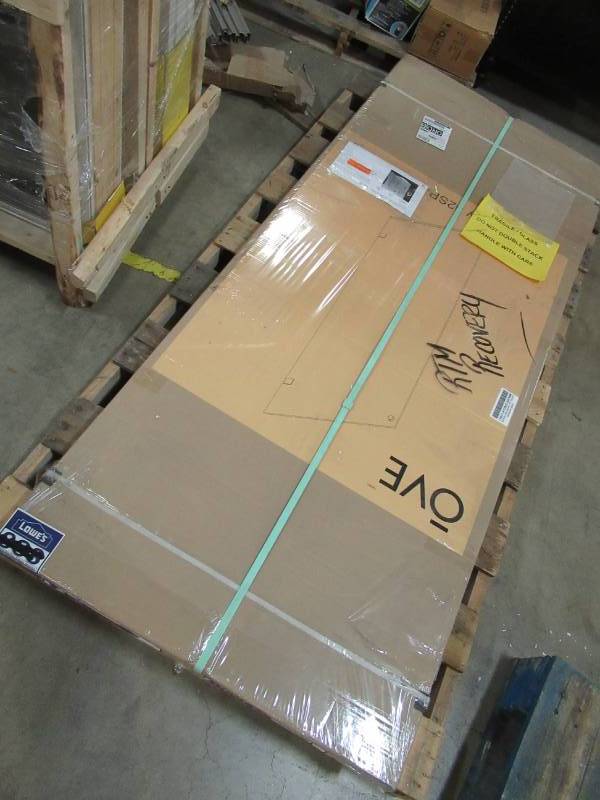 lot 32 image: OVE Decors Sydney 78.75-in H x 30.25-in W Shower Glass Panel, SYDNEY-32NSP