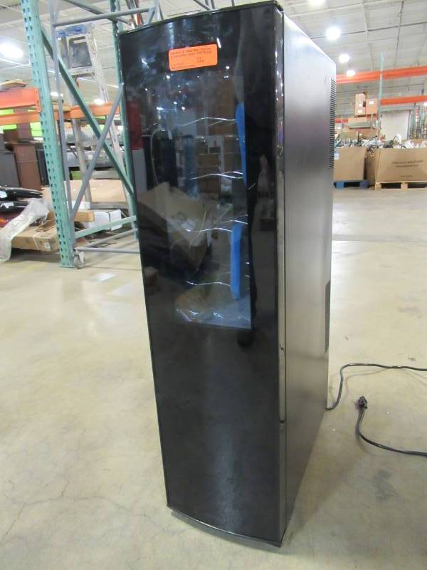 lot 75 image: Frigidaire 18-Bottle Black Dual Zone Cooling Wine Chiller FFWC18L2QB