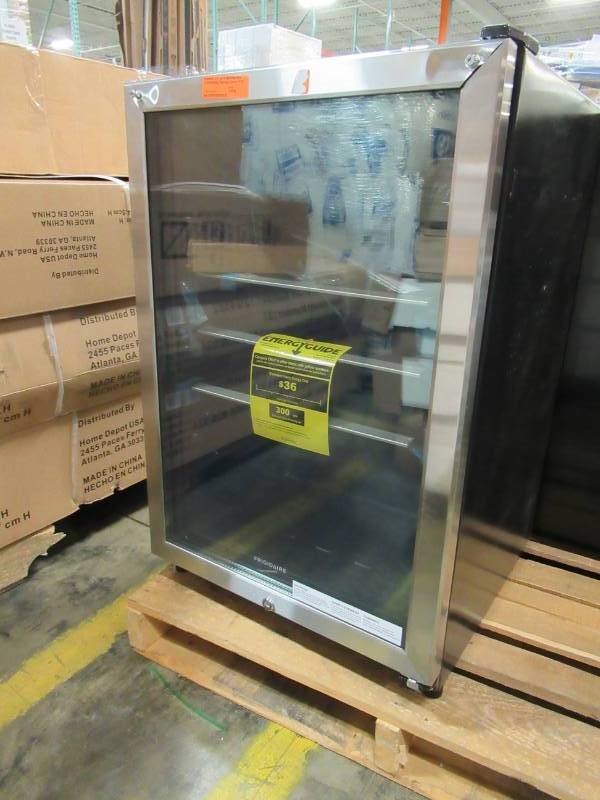 lot 76 image: Frigidaire 4.6-cu ft Stainless Steel Freestanding Beverage Center FFBC46L2QS
