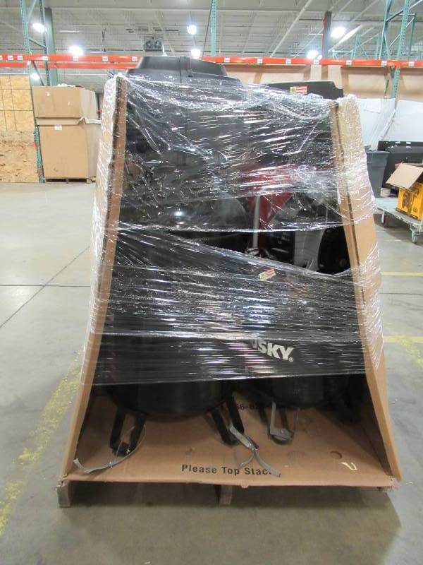 lot 90 image: WHOLESALE PALLET OF RETURNS - HUSKY AIR COMPRESSORS