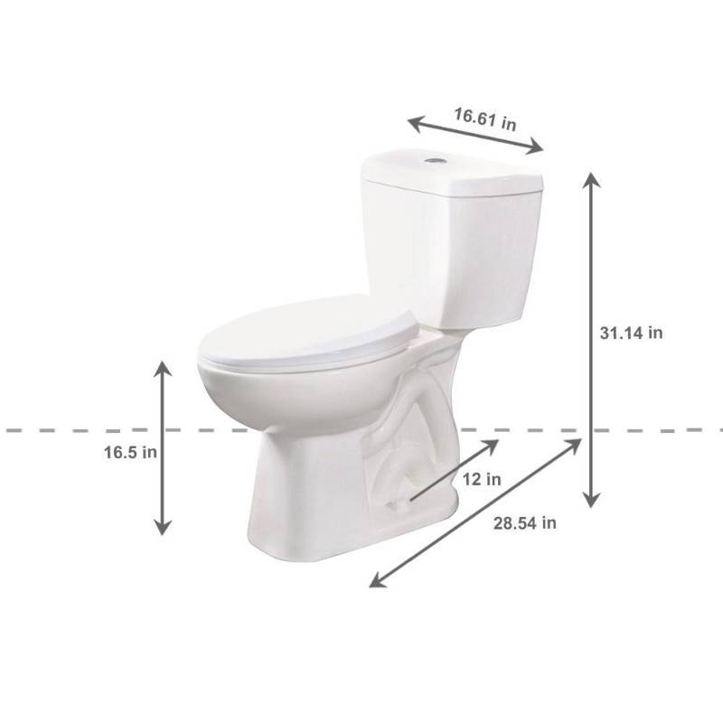 lot 12 image: Niagara 2-piece 0.8 GPF Ultra-High-Efficiency Single Flush Elongated Toilet Featuring Stealth Technology in White