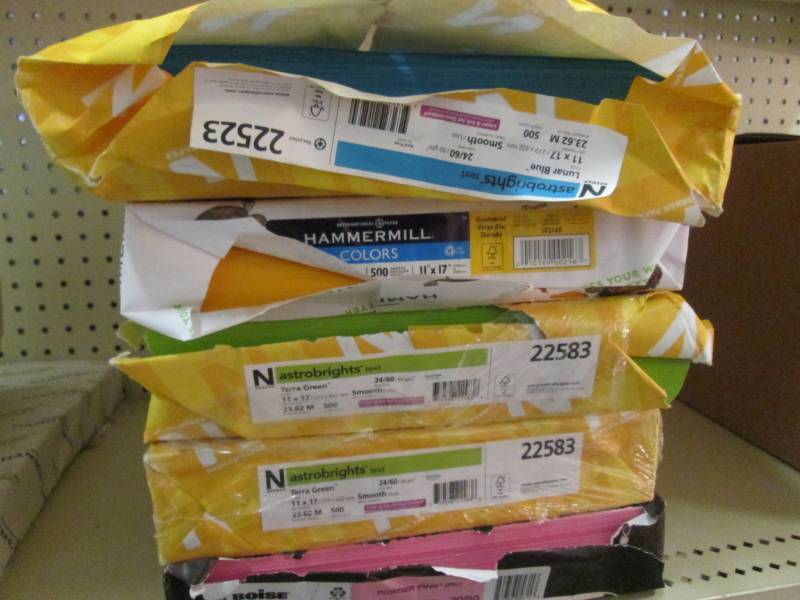 5 Reams of Various Colored 11 x 17...