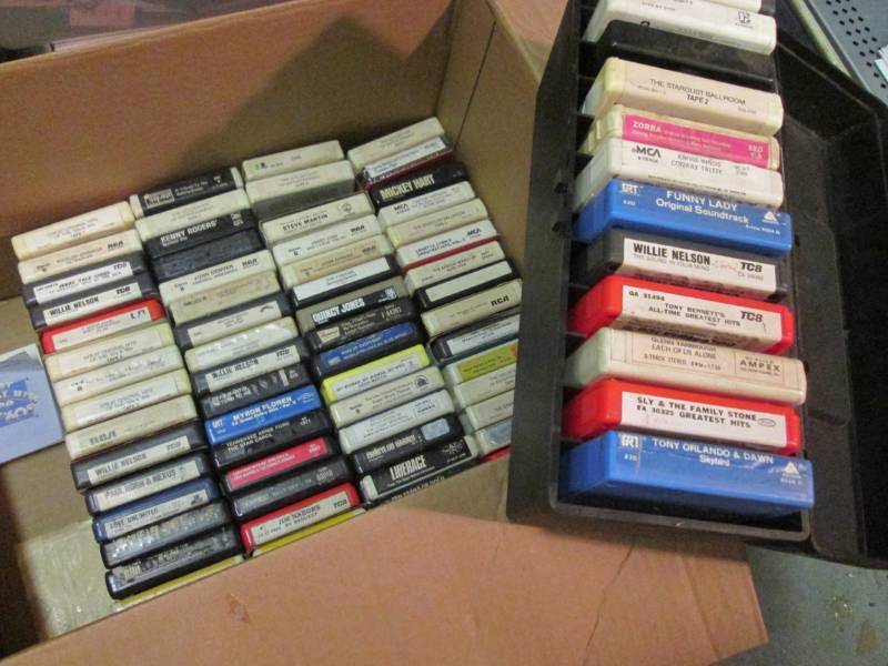 Large Lot of 8-Track Tapes  D-4...