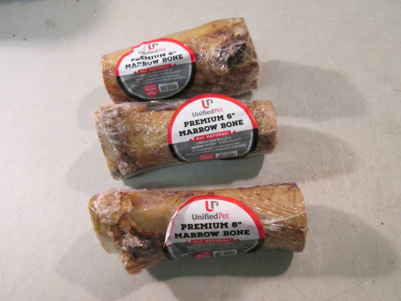 3 Premium 6 Marrow Bone Dog Chews ...