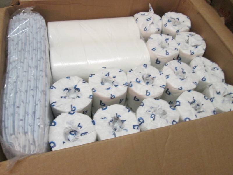 40 Rolls of Toilet Tissue and 10-Pa...
